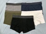 3 pcs of pack Custom solid and printed Mens boxer Trunks - Image 4