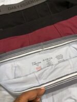 3 pcs of pack Custom solid and printed Mens boxer Trunks - Image 6