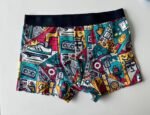 3 pcs of pack Custom solid and printed Mens boxer Trunks - Image 8
